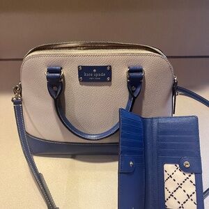 Authentic Kate Spade handbag and wallet